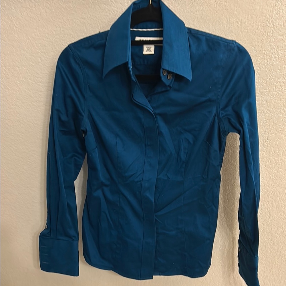 Blue Button-Up Shirt
